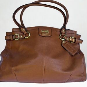 Vintage COACH Madison "Kara" Carryall | Rich Brown Leather